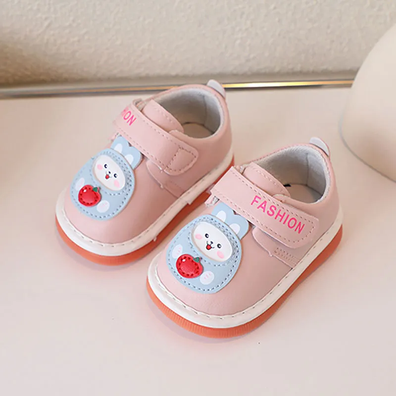 2025 Neonato Casual Squeaky Toddler Soft Bottom Primi Passi Cutefeet Bambini Sneakers Coniglio Cartone Animato Bambini_voghion.com