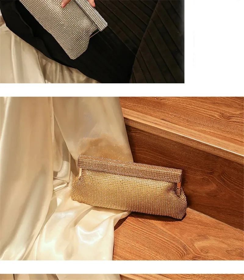 Pochette da sera per donna elegante borsa a tracolla_voghion.com
