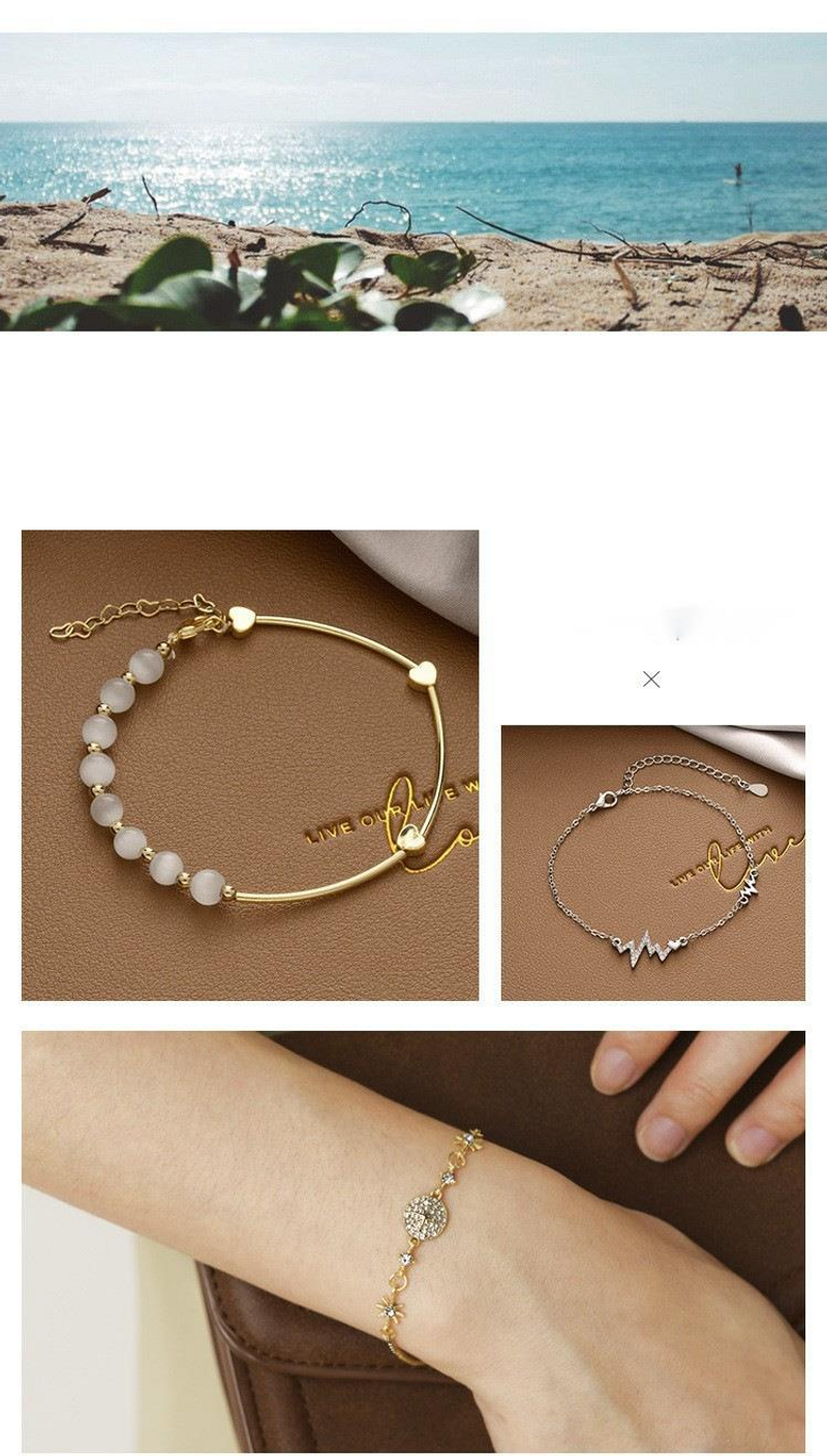 Hot Selg Versatile Pearl Female Instagram Style, Niche, High-end Feel, Titanium Steel Couple Bracelet, And Bracelet_voghion.com