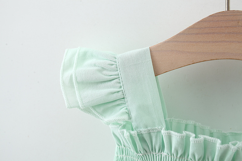Baby Green Dress Baby Girl Strawberry Decorative Cotton Dress For 0-3 Years Old Kids_voghion.com