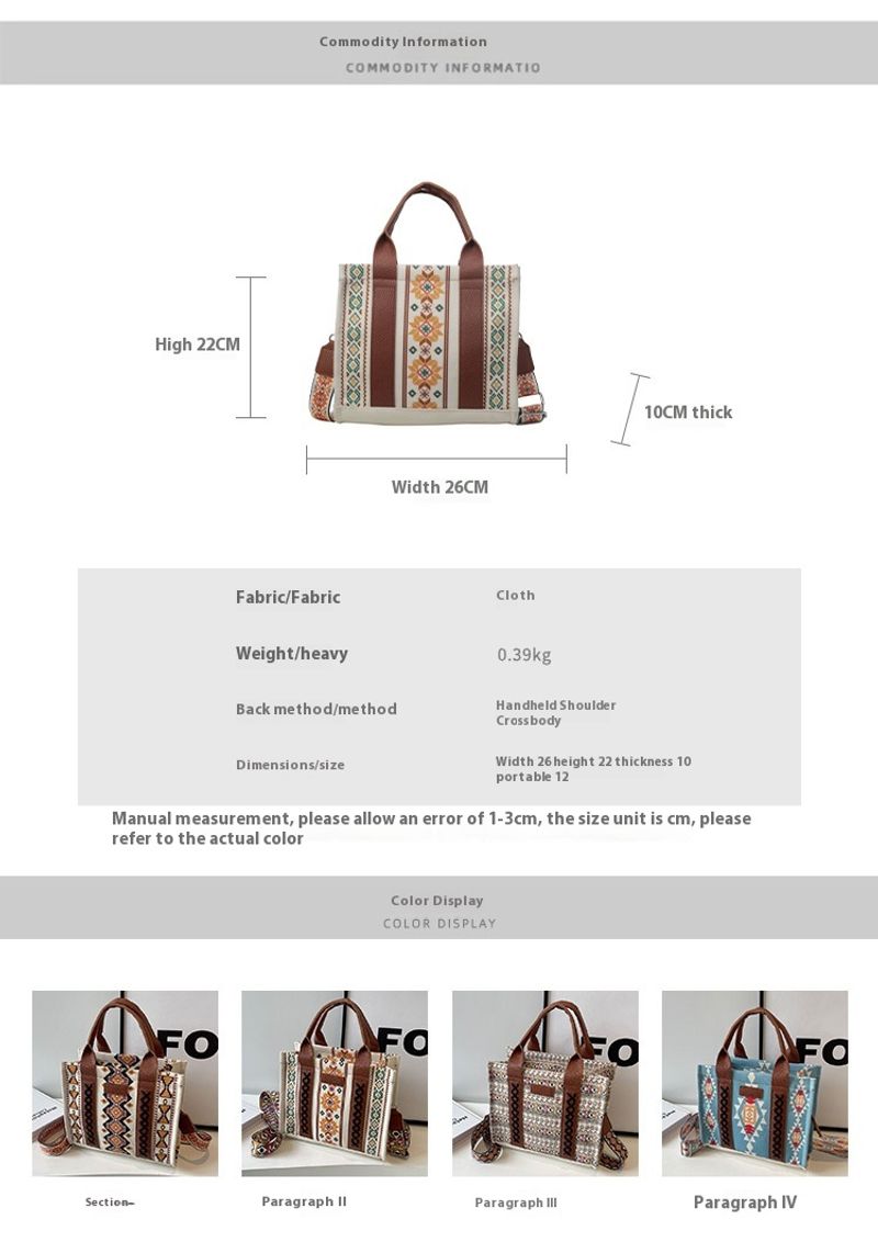 Borsa da donna con tracolla Bohemian Aztec_voghion.com