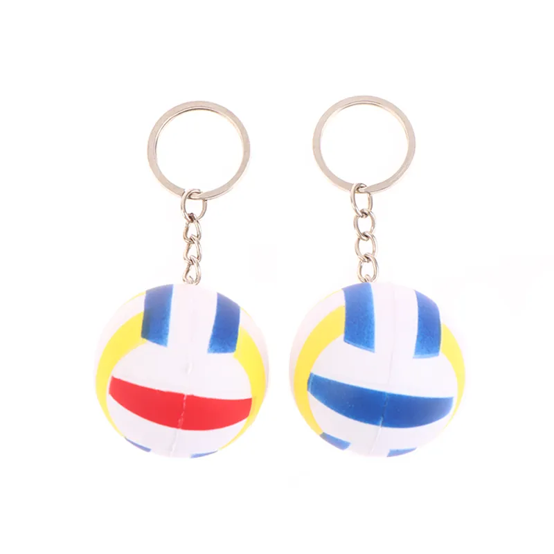 1PC 4CM Volleyball Keychain Soccer Keyring Car Chains Gifts Key Ring Sport Bag Accessories Pendant_voghion.com