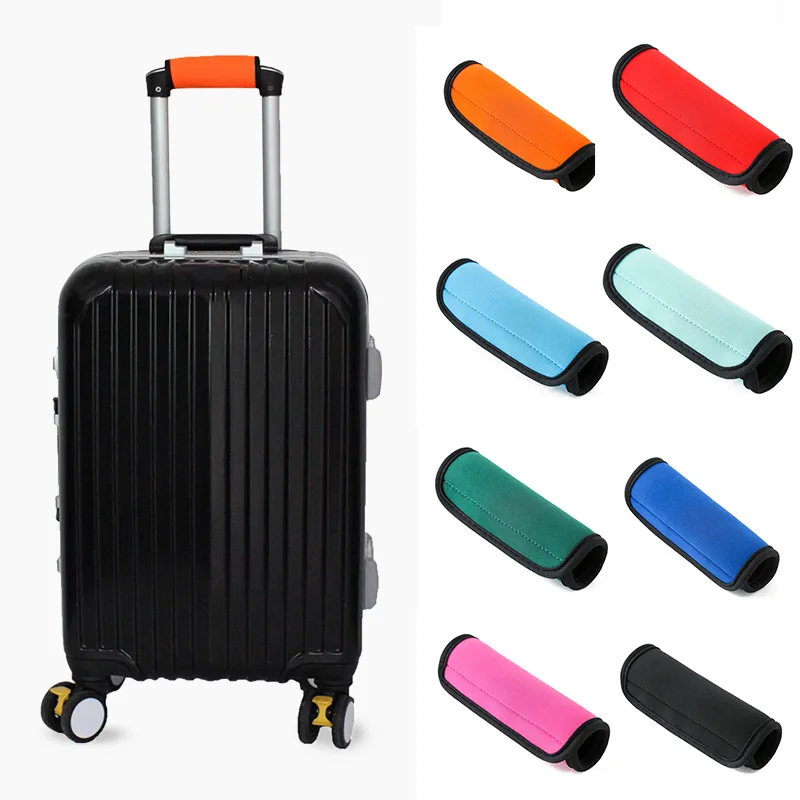 1Pc Comfort Neoprene Handle Wrap Soft Identifier Stroller Grip Protective Cover For Travel Bag Lage Suitcase_voghion.com