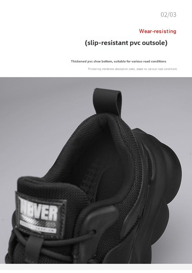 New Versatile Spring Casual Running Sneakers Breathable Men's Lightweight Platform Heightening Trendy Dad Shoes_voghion.com