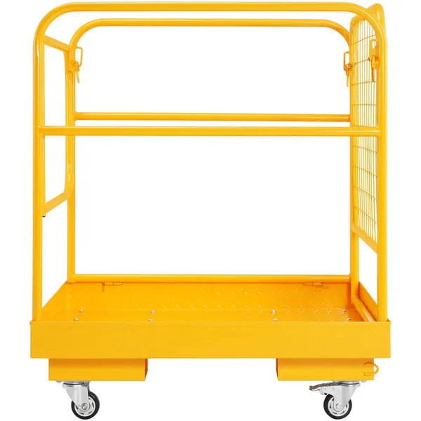 Piattaforma di lavoro per muletto pieghevole con ruote_voghion.com