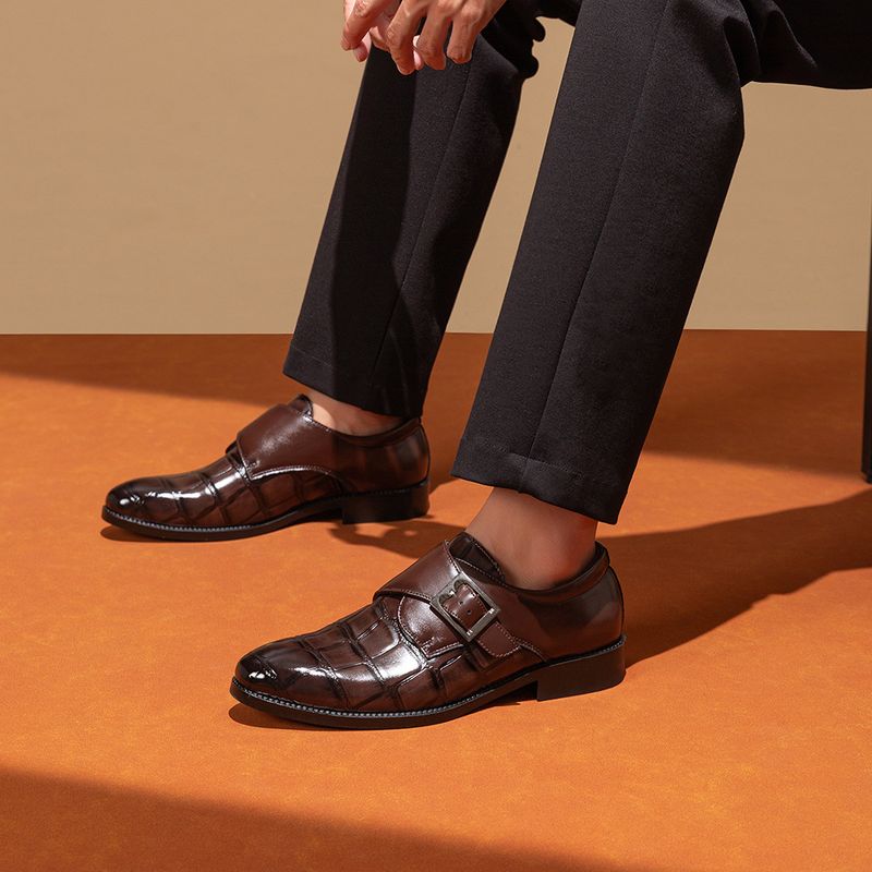 Heren Business Casual Dress Oxfords Formele Veterschoenen voor Kantoor, Feesten en Dagelijks Gebruik_voghion.com