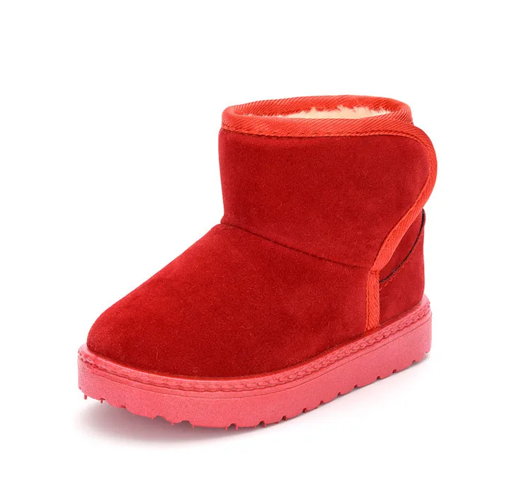 Cizme de iarnă antiderapante pentru copii, model cald, cu zăpadă, pentru copii, Littlesprouts, schi, culoare solidă, talpă moale și groasă_voghion.com