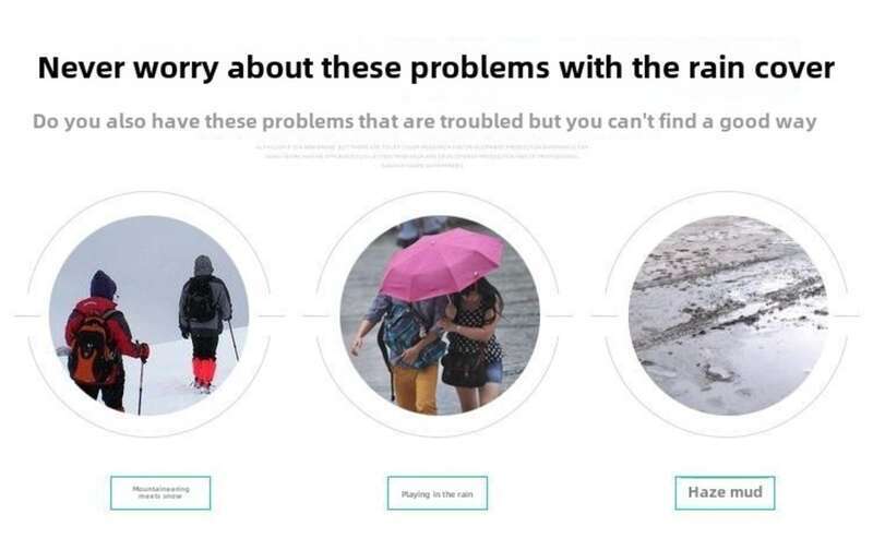 【 Numerous Positive Reviews 】 Multi Functional Rain Cover Cloth, Large Capacity Pull Rod Hiking Bag, Waterproof Cover,_voghion.com