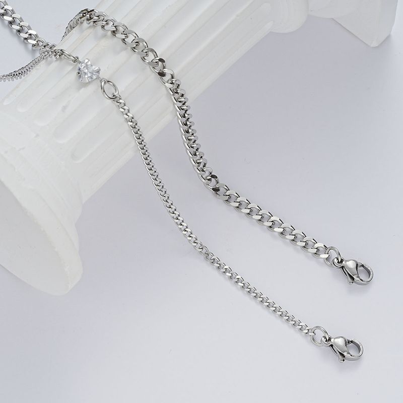 hot-selg Ins Nischendesign Hochwertiges Edelstahl-Paar-Liebesarmband 2-teiliges Set_voghion.com