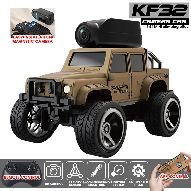 Voiture télécommandée rc tout-terrain avec led et caméra hd pour enfant_voghion.com