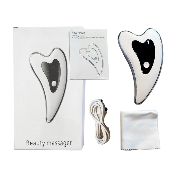 USB-Ladegerät für Gesichtslifting, Kristall-Schabbrett, Massagegerät für Gesicht, Instrument, Faltenentferner, Kinn, Hals, Schönheits-Hautpflege-Tool_voghion.com