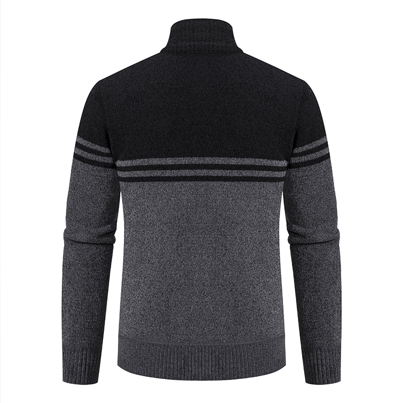2023 Stand-up Kragen Jackett verdickt Laangärm Moud Pullover Casual Business Cardigan Männermantel Pullover_voghion.com