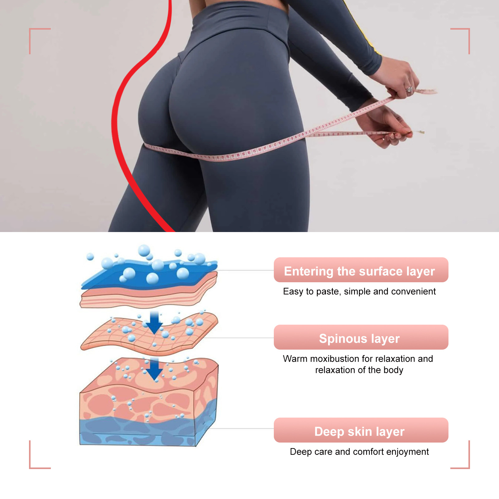 Negozio di prodotti per la cura della bellezza Peach OUHOE Shaping Lift Tight Lifting Beautiful Hip Stick ing_voghion.com