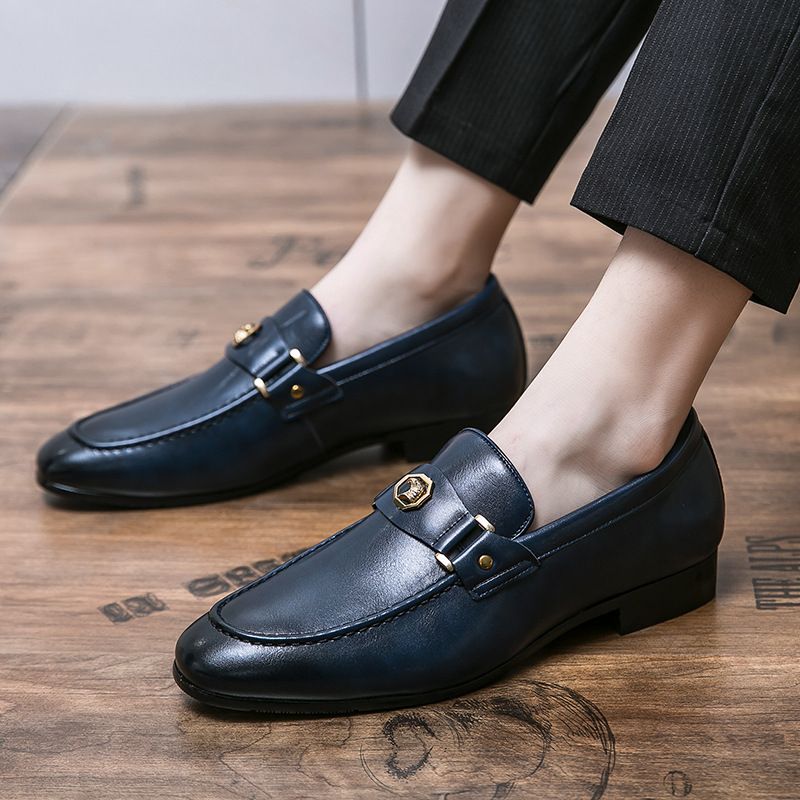 Velike poslovne elegantne muške kožne cipele, novi proljetni modni set, mokasine, cipele za opuštanje_voghion.com