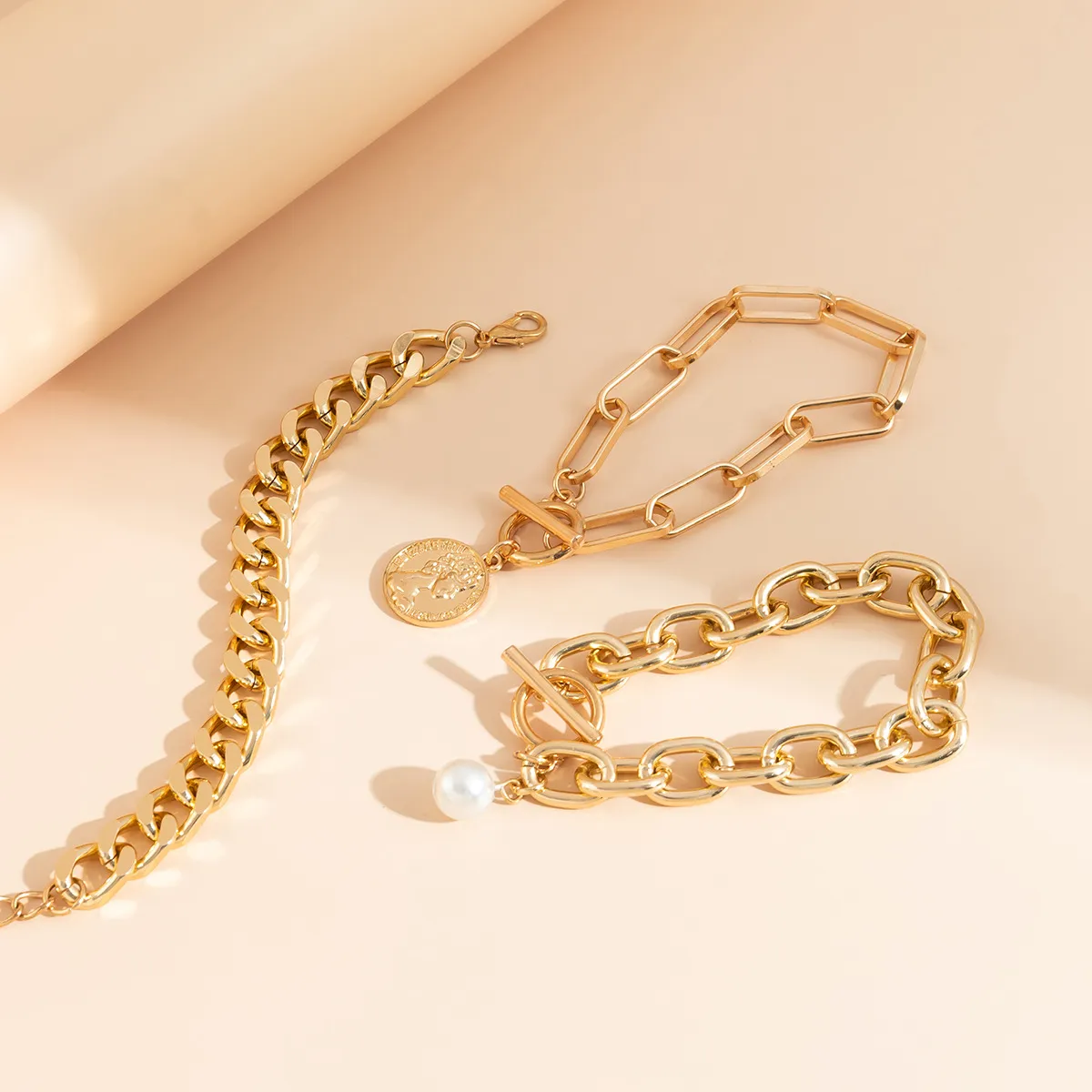 Ledarmbånd Kvinder Unik Perle Armbåndssæt Håndledskæde Stilfuldt Tilbehør Mode Anime Tilpassede Smykker_voghion.com