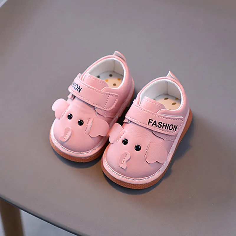 for Newborn Infant Soft Sole Anti Slip Baby Toddler Happysteps Cartoon Kids Child Squeaky Shoes Sizes US0.5C-US4C_voghion.com