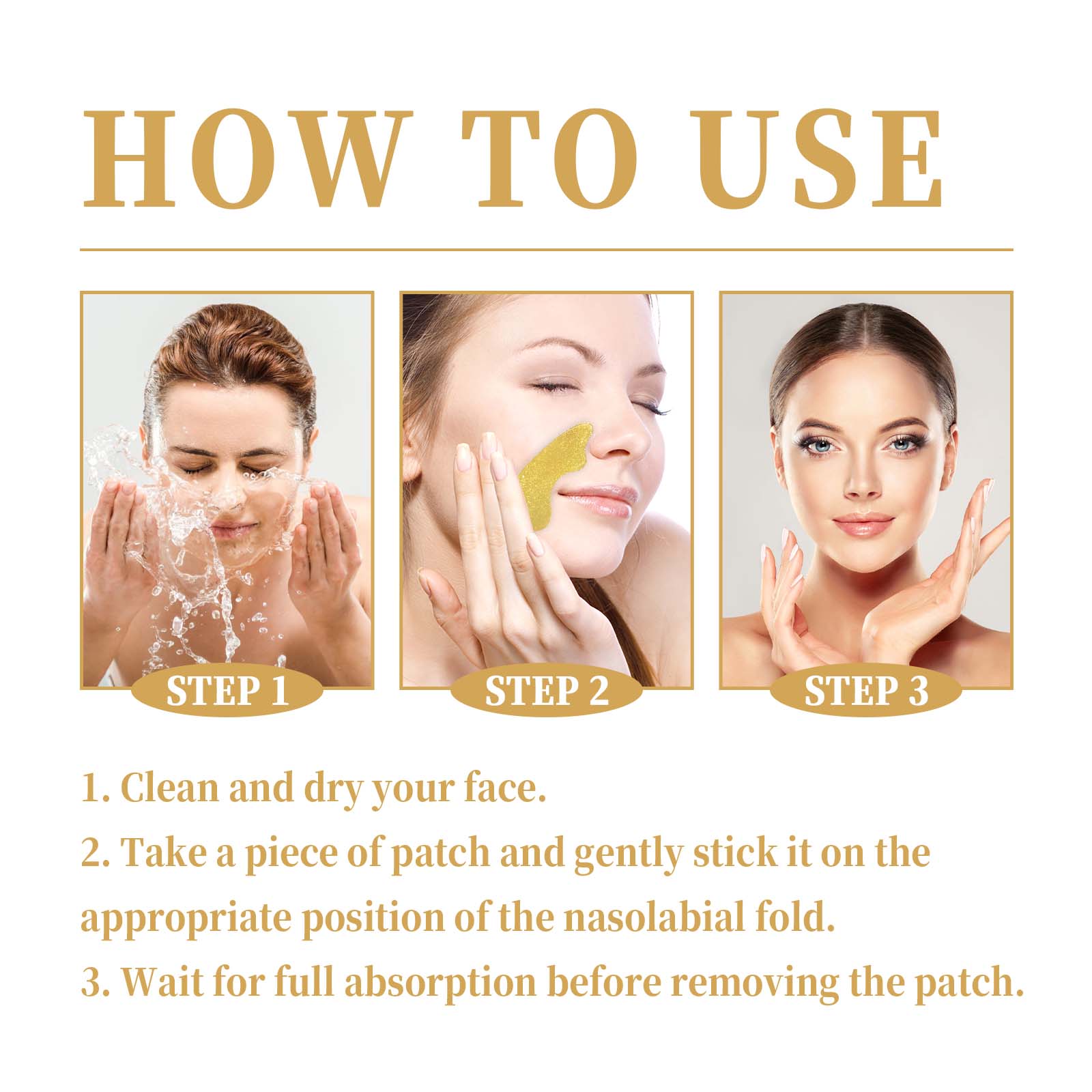 EELHOE Retinol Nasolabial Folds Patch, Nourish Skin Smooth And Delicate Skin Improves And Reduces Fine Lines_voghion.com