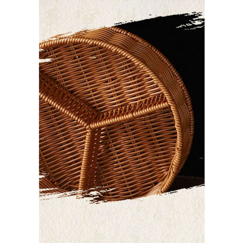 Chinese Textile Rattan Woven Platter, Hotpot, Vegetables, Mushrooms, Ingredients, Dividing Plate, Self-service_voghion.com