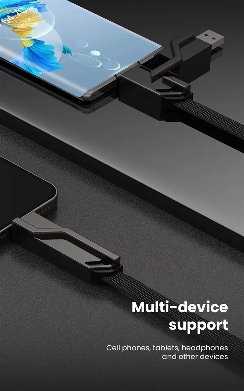 4 In 1 PD 100W USB Type C Data Charging For IPhone 16 15 14 13 Samsung Xiaomi Redmi Huawei Wire Cable Fast Charger_voghion.com