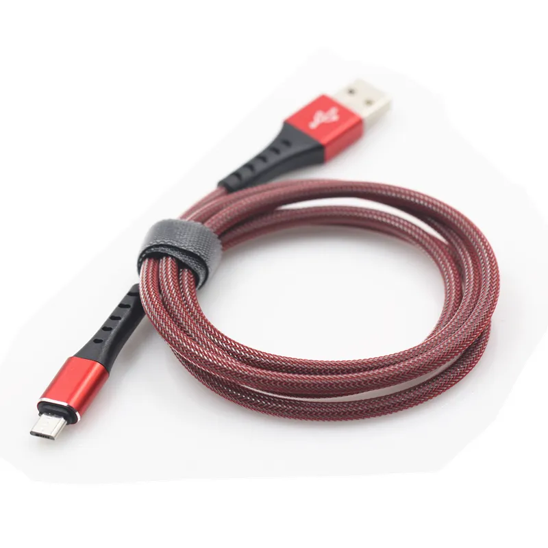 Micro Typ C Kabel 1m/3ft 2,4A Schnelle Lade Draht Für Samsung S20 Redmi Daten Handy USB ladegerät Kabel Mit Einzelhandel_voghion.com