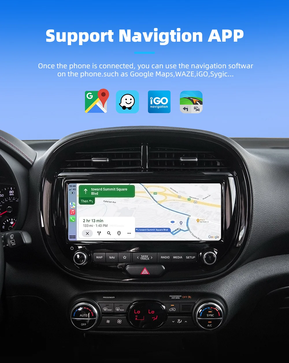 2-in-1 kabelloser CarPlay- und Android-Auto-Adapter, Kfz-Dongle mit automatischer Verbindung, Plug & Play für iPhone und Android-Geräte (werkseitig verkabelt)._voghion.com