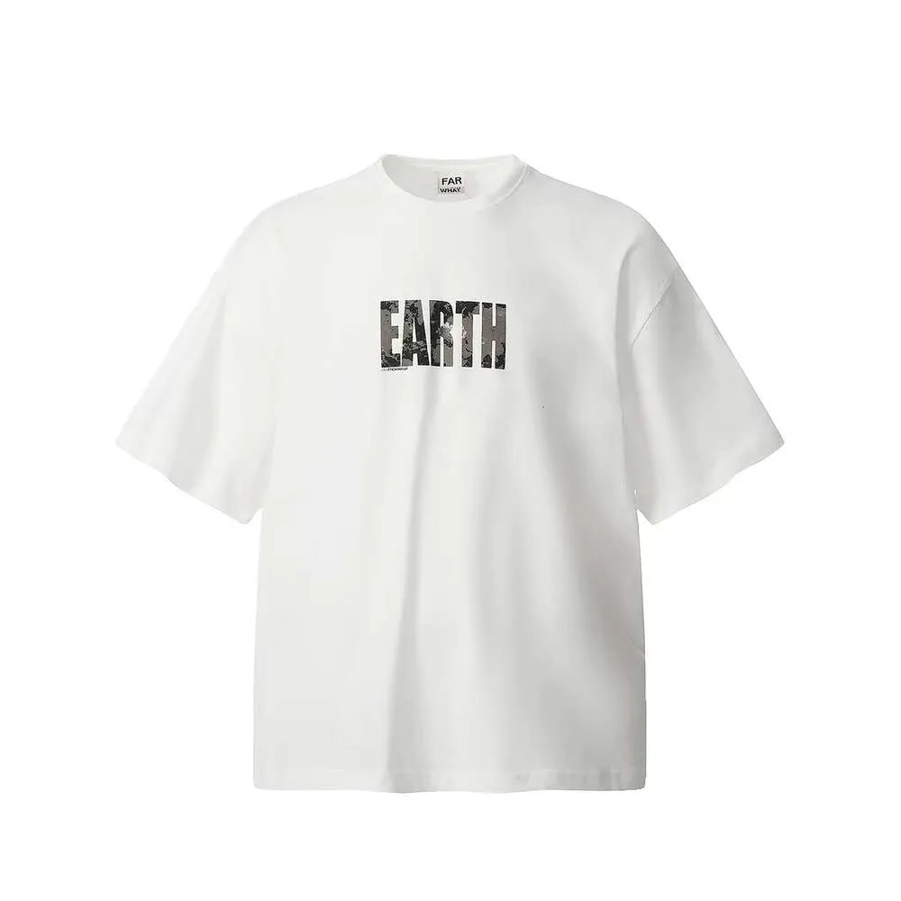 Far Archive T-shirt da uomo Bigthing Fashion Vintage Oversize Letter Printed Tee Donna 1 Migliore qualità Lavato Oversize_voghion.com