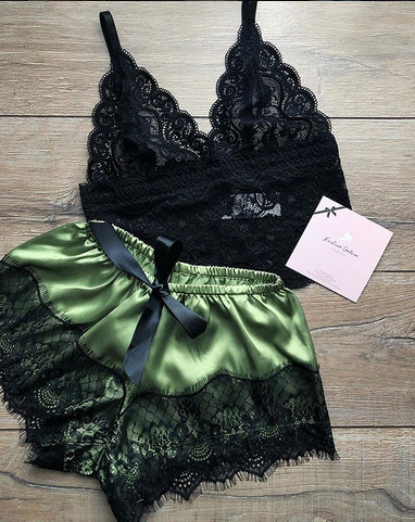 European and American pajamas lace pajamas underwear nightgown