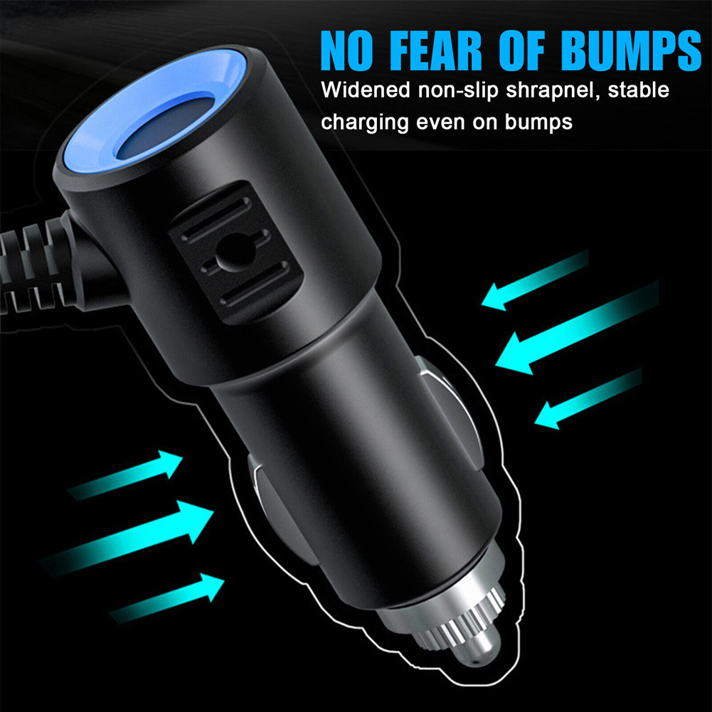 3 Way Car Cigarette Lighter Socket Splitter Charger USB PD QC 3.0 Quick Charge 12V 120W Auto Type C Charging Power Adapter Plug_voghion.com