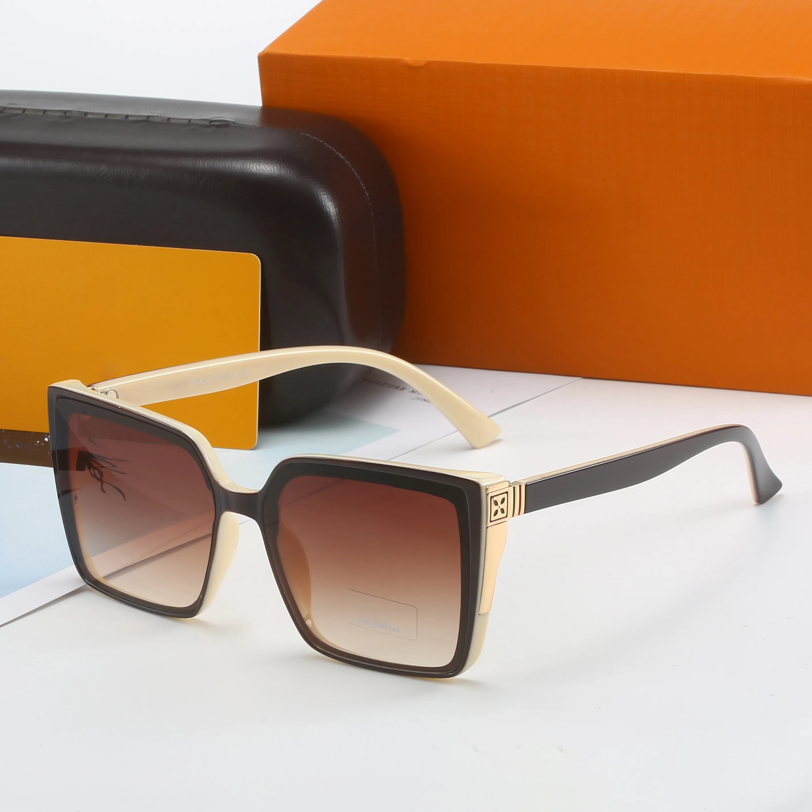 Lunettes de soleil design Lunettes originales Lunettes de soleil extérieures PC Cadre Mode Classique Lady Miroirs pour femmes et hommes Lunettes_voghion.com