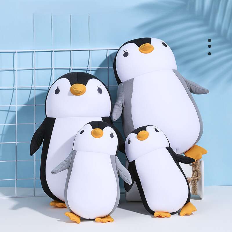 U-Shape Cartoon Penguin Dual Purpose Foam Pellet Filling U-Shape Pillow Prints_voghion.com