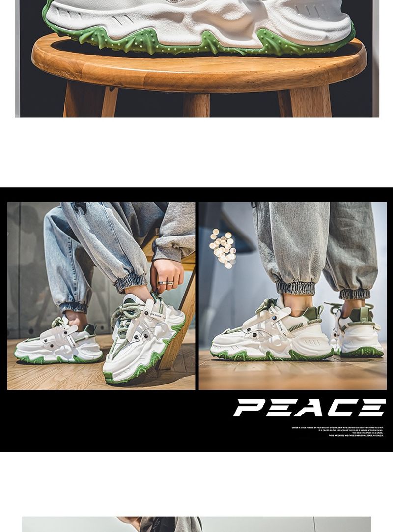 Nuovo inverno giovanile nicchia retrò aumenta lo sport per il tempo libero con le scarpe Daddy Tide_voghion.com