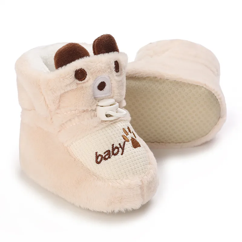 Chaussons bébé doux antidérapants pour l'hiver bottines bébé_voghion.com