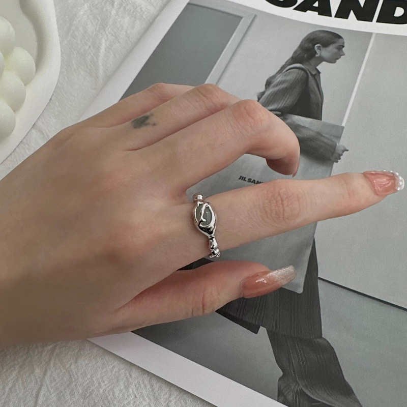 Personalised Jade Bracelet And Index Finger Ring Set For Women_voghion.com