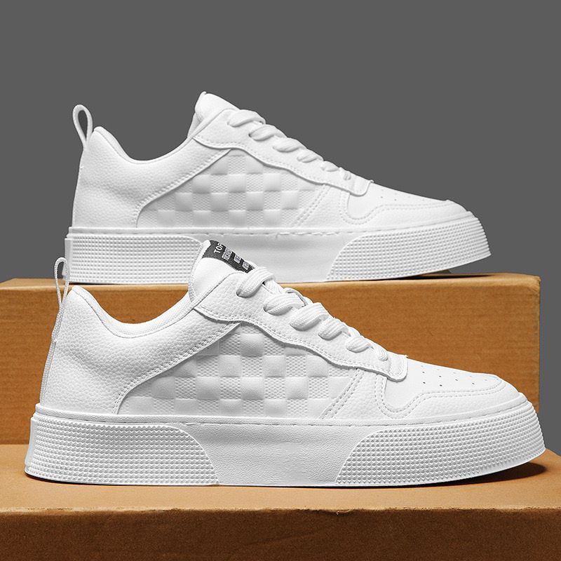 Καλοκαιρινό νέο Breathable Little White ανδρική μόδα Ευέλικτο παχύ σόλα αθλητικά μοντέρνα παπούτσια_voghion.com