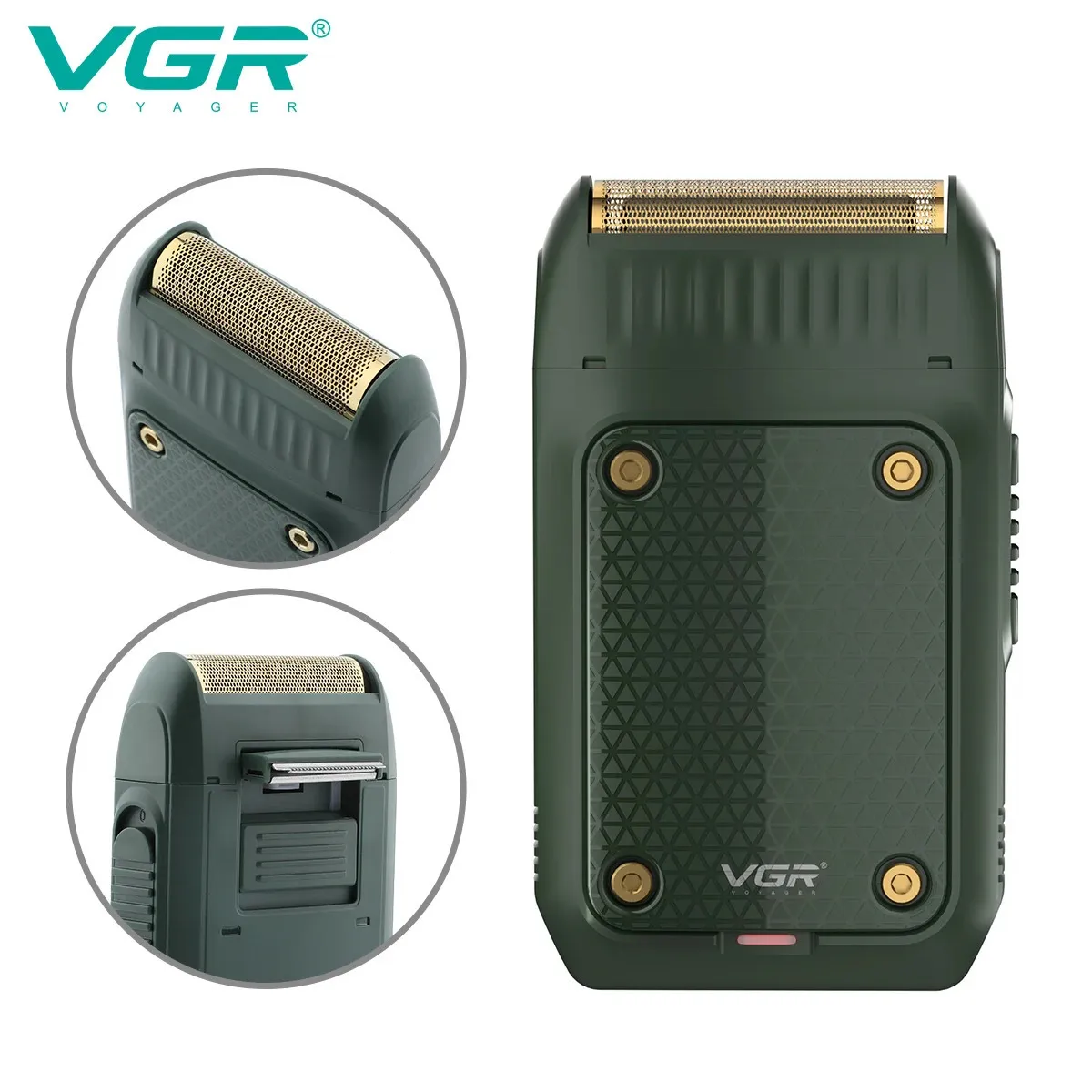 VGR Razor Electric Professional Rechargeable Razors Portable Beard Trimmer Mini Hair Shaver For Men V-353 240627_voghion.com