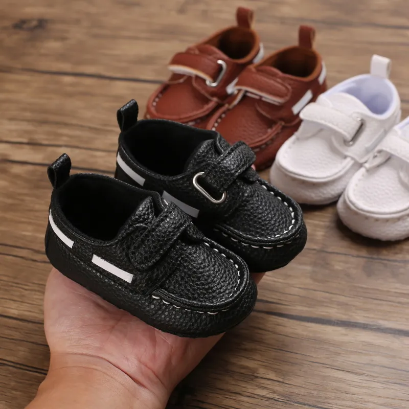 Little Kid Cuir Bébé Antidérapant Fond Souple Bébé Unisexe Décontracté Littlesprouts Nouveau-Né Tout-Petit Premiers Marcheurs Berceau_voghion.com