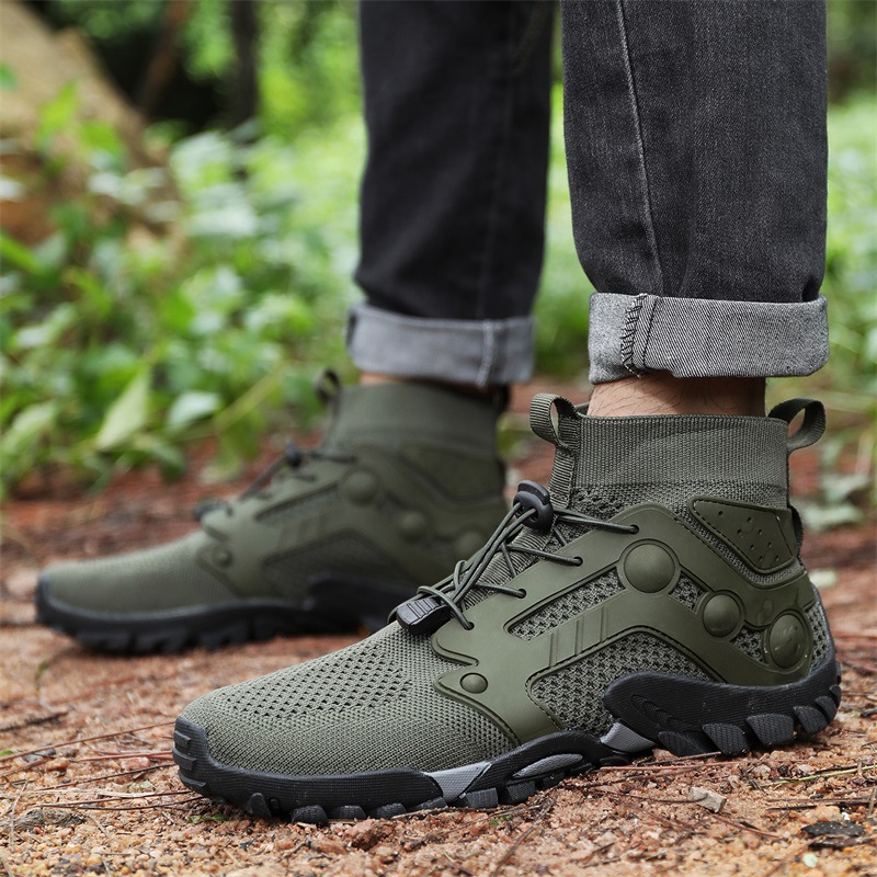 Outdoor and Women's Creek Tracing Men's Lightweight Non slip Mountaineering Hiking Shoes  Breathable Quick Drying_voghion.com