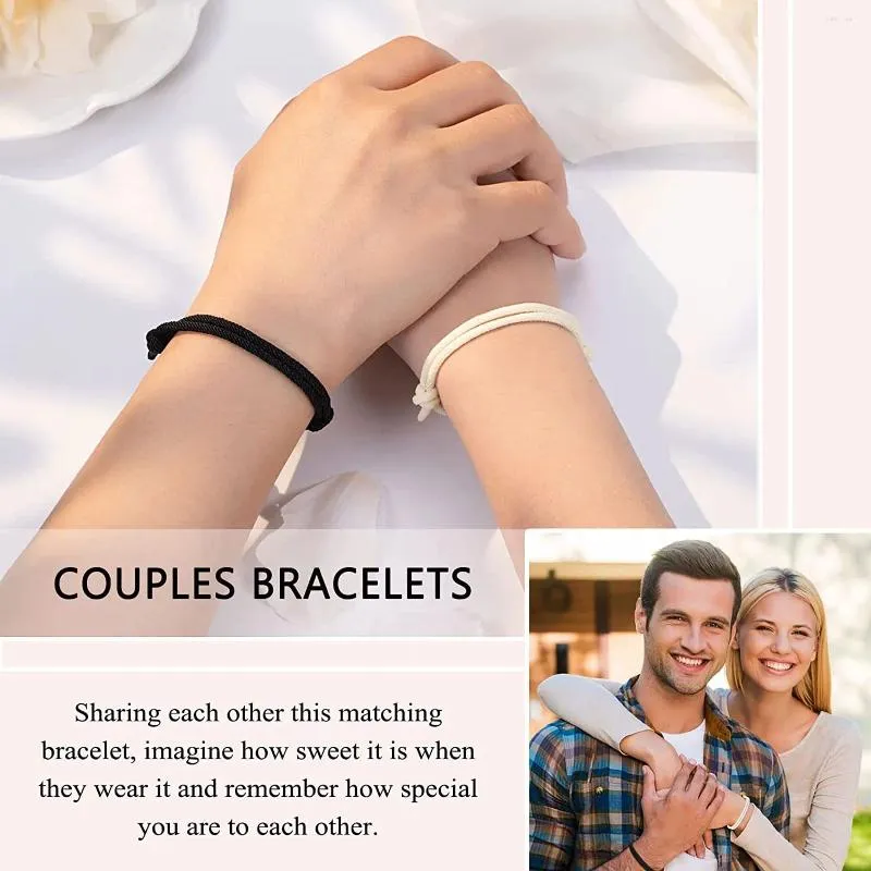 Couple Cord Bracelets Adjustable Jewelry For Him And Her Gift_voghion.com
