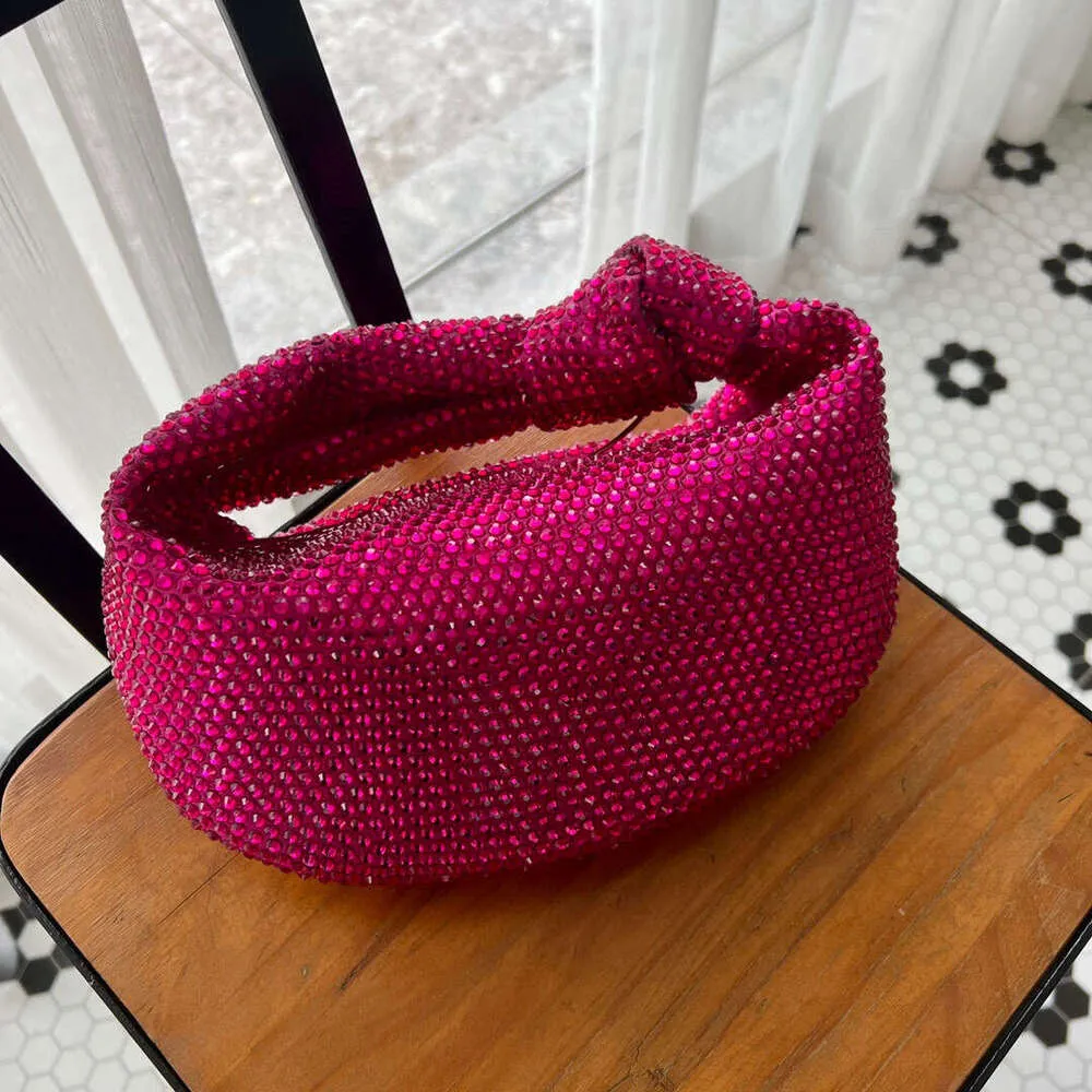 Designer Knotted Crsytal Rhie Dia Cloud Women's Handbag Bg Shiny Evening Bag Dinner Party Clutch Purse_voghion.com
