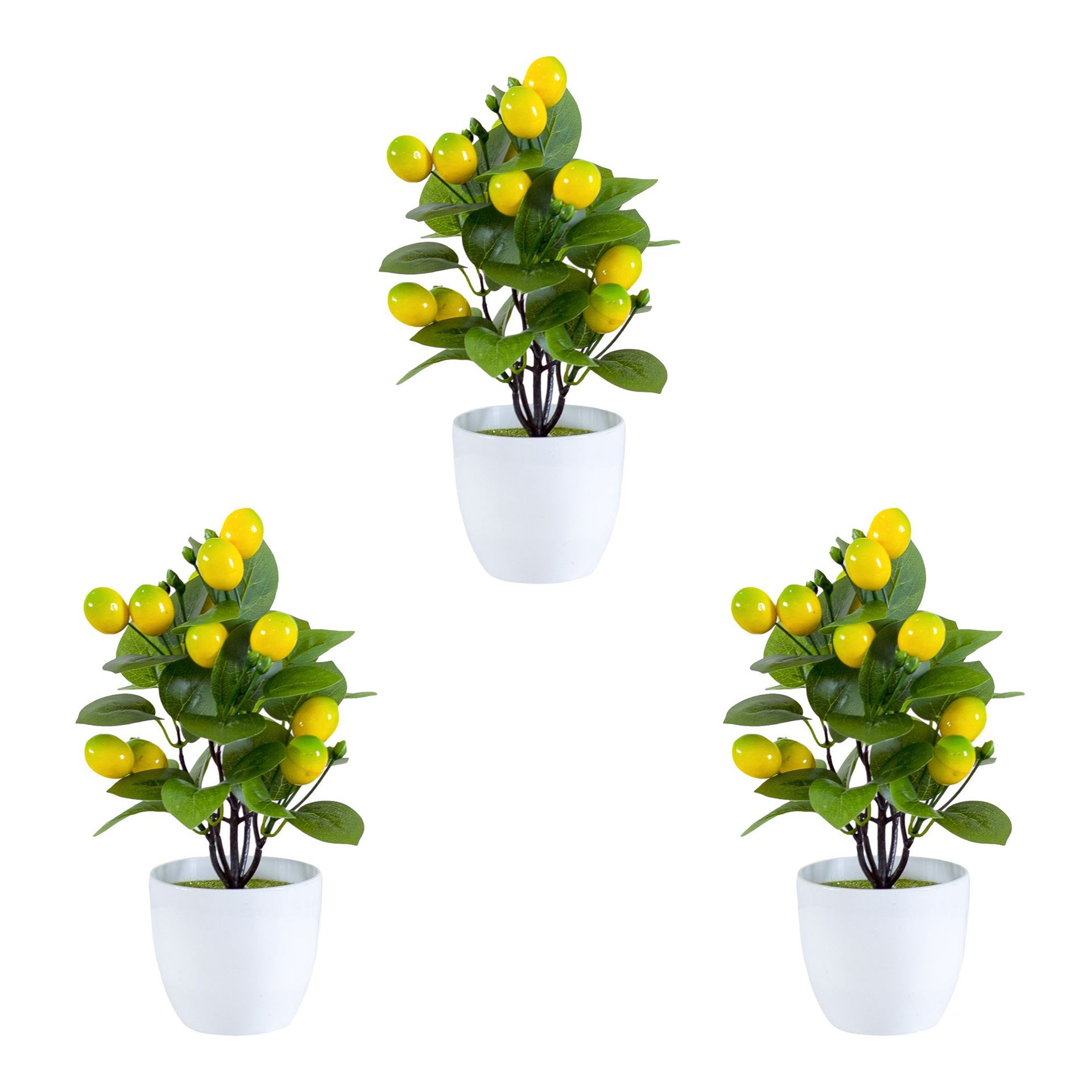 Home & Garden Simulated Lemon Tree Lemon Fruit Simulated Berry Meaning Home Furnishings Floor-standing Flower Art Green Plant Ornaments_voghion.com
