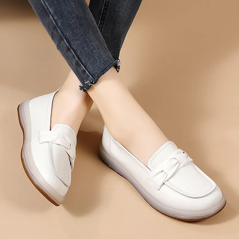 Damenschuhe Casual Single Schuhe Flache Mom Schuhe Loafers_voghion.com