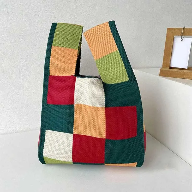 Nouveau sac à main de blocage de couleur avec une grande capacité adaptée à la chaleur Y241106_voghion.com