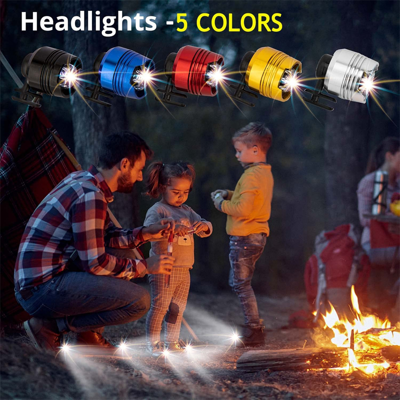 1 paio di fari mini luci divertenti accessori per scarpe luci notturne escursioni campeggio sport all'aria aperta illuminazione scarpe decor_voghion.com