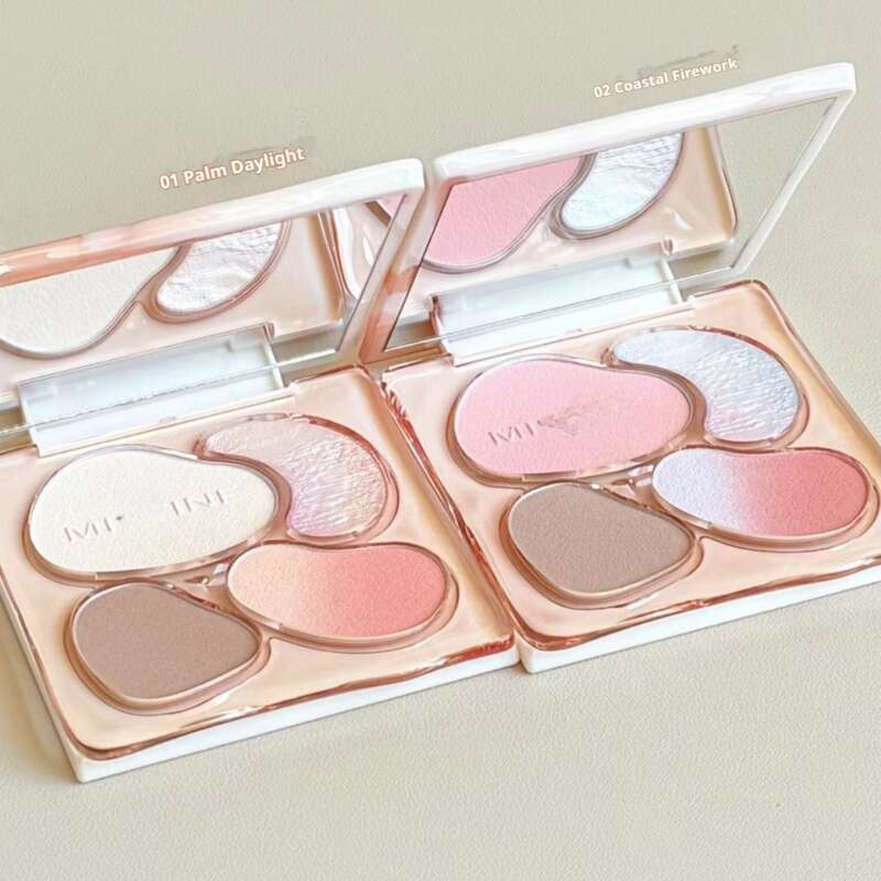 Palette completa di trucco viso e carnagione Milk Coffee, fondotinta e fard per il contouring,_voghion.com