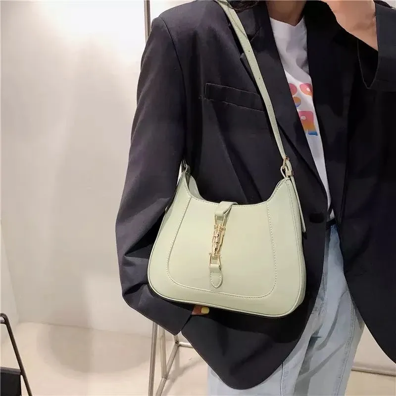 Women's Shoulder Bag Solid Colour Fashion Messenger Handbag_voghion.com