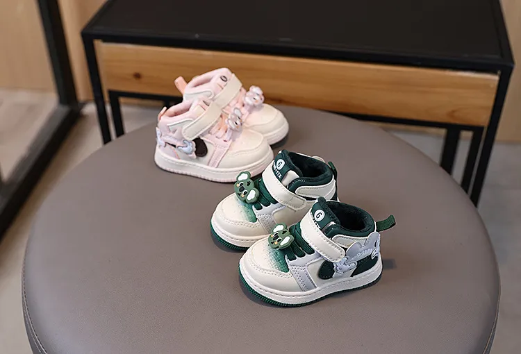 Scarpe per bambini, carine, da cartone animato, casual, adorabili, con suola morbida, per neonati, invernali, alla moda, antiscivolo, taglie 16 -_voghion.com