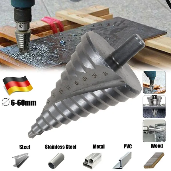6–60 mm HSS-Titanfräser, Senker, Stufenbohrer, Kegelbohrer, Schälbohrer, Kegelbohrer_voghion.com