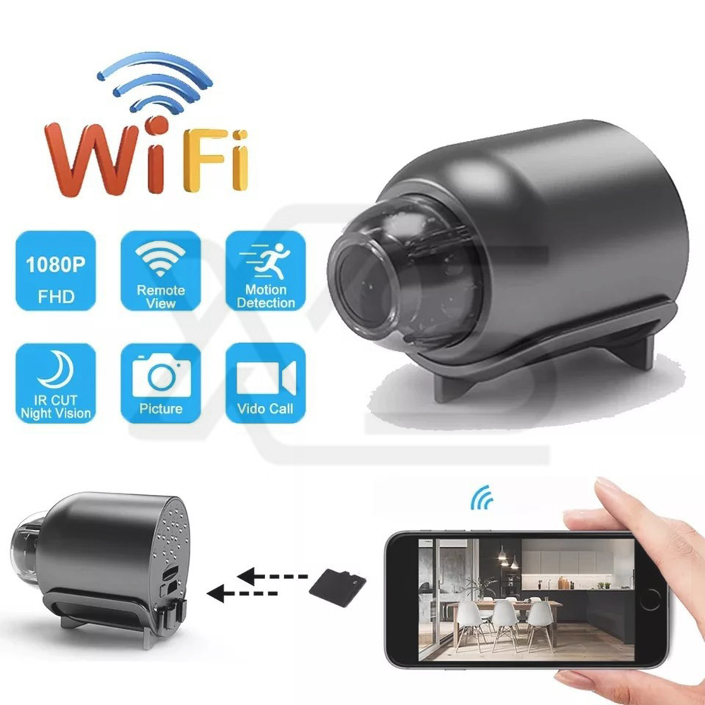 Mini kamera 1080P HD WiFi Domači monitor Notranja varnost Varnostni nadzor Nočni vid_voghion.com