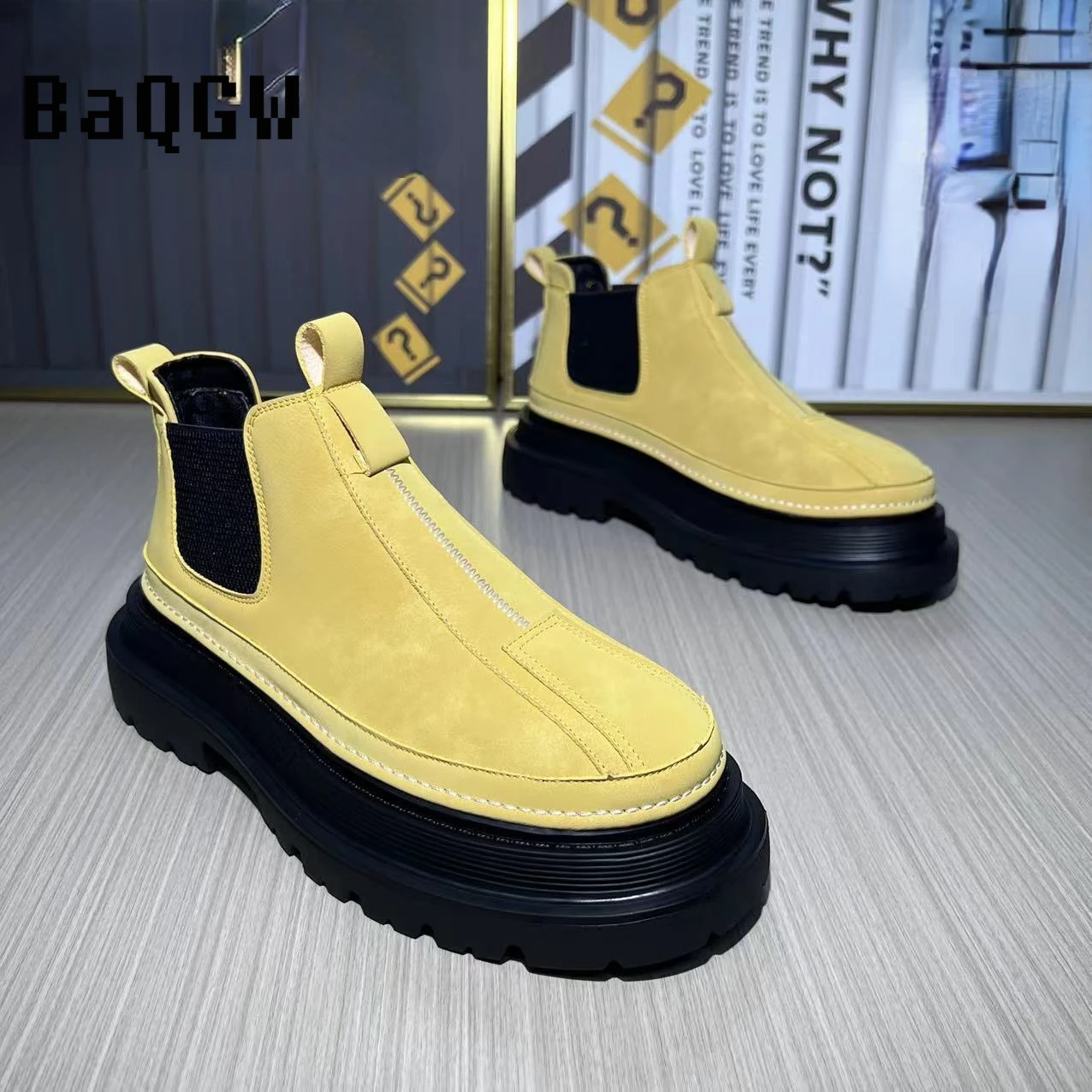 Herbst Neuankömmg Mode lässig britischen Stil Designer Motorrads tiefel bequeme hoge Winter warm Herren schuhe_voghion.com