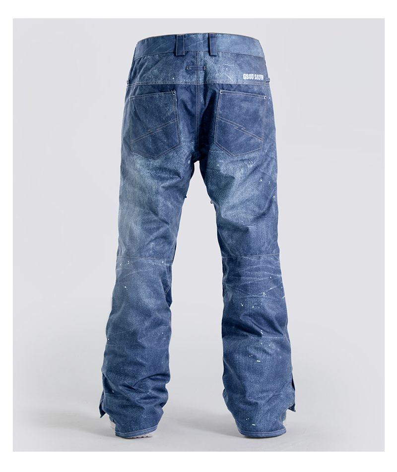 Sci Uomo antivento impermeabile snowboard doppio singolo sci abbigliamento con jeans larghi per pantaloni da neve invernali_voghion.com